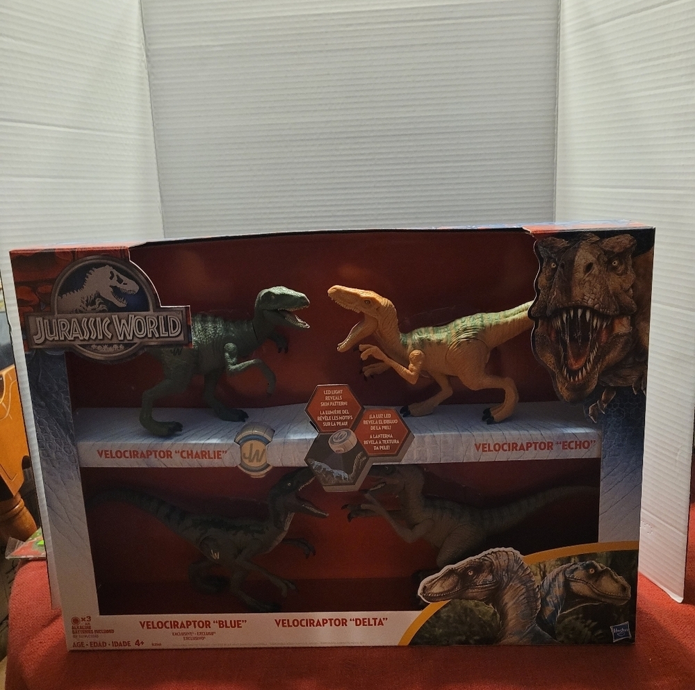 🦕 Jurassic World Velociraptor CHARLIE ECHO BLUE DELTA Dinosaur Exclusive